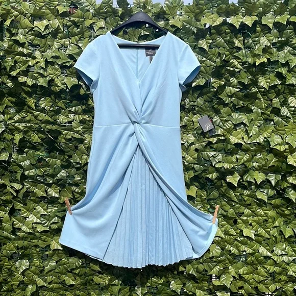 Adrianna Papell | Dresses | Adrianna Papell Draped And Pleated Crepe Dress  | Poshmark